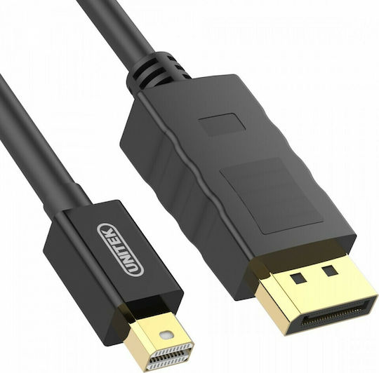 Unitek Cable DisplayPort male - mini DisplayPort male 2m Μαύρο (Y-C611BK) - Image 3