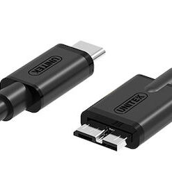 Alternative view of Unitek USB 3.2 Cable USB-C male - micro USB-B male Μαύρο 1m (Y-C475BK)
