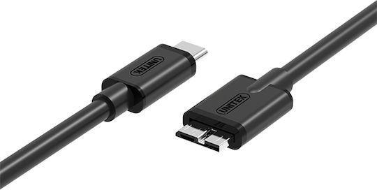 Unitek USB 3.2 Cable USB-C male - micro USB-B male Μαύρο 1m (Y-C475BK) - Image 2