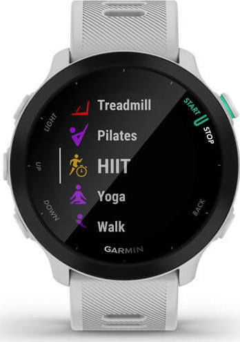 Garmin Forerunner 55 42mm Αδιάβροχο Smartwatch με Παλμογράφο (White) - Image 5