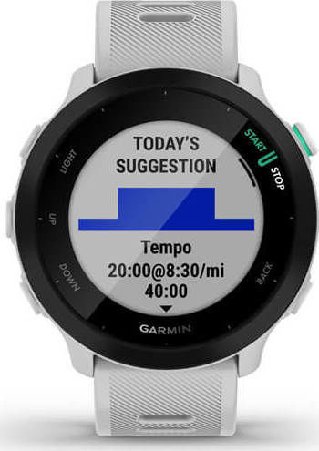 Garmin Forerunner 55 42mm Αδιάβροχο Smartwatch με Παλμογράφο (White) - Image 4