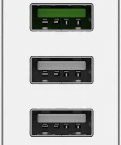 Alternative view of Krux Φορτιστής Χωρίς Καλώδιο με 3 Θύρες USB-A 30W Quick Charge 3.0 Λευκός (KRX0065)