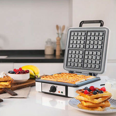 Cecotec Fun Gofrestone 4 Βαφλιέρα 4 Θέσεων σε Ορθογώνιο Σχήμα 1200W Inox - Image 2