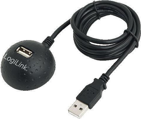 LogiLink USB 2.0 Cable USB-A male - USB-A female Μαύρο 1.5m (CU0013B) - Image 2