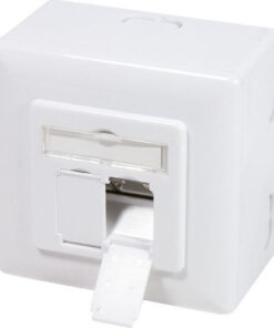 Alternative view of LogiLink Διπλή Εξωτερική Πρίζα Δικτύου RJ45 Τύπου Cat6 σε Λευκό Χρώμα NP0039A