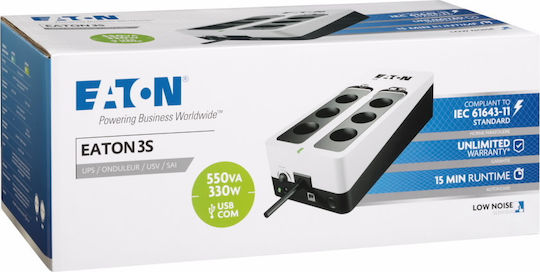 Eaton 3S550F UPS Off-Line 550VA 330W με 6 Schuko Πρίζες - Image 3