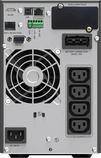Powerwalker VFI 1000 ICT IoT UPS On-Line 1000VA 1000W με 4 IEC Πρίζες - Image 2
