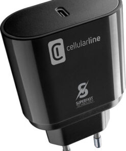 Alternative view of Cellular Line Φορτιστής Χωρίς Καλώδιο με Θύρα USB-C 25W Power Delivery Μαύρος (ACHSMUSBCPD25WK)