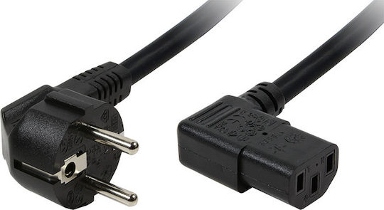 LogiLink Schuko - IEC C13 Cable 2m Μαύρο CP103