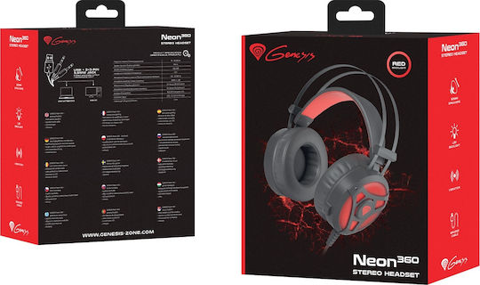 Genesis Neon 360 Over Ear Gaming Headset με σύνδεση 2x3.5mm - Image 7