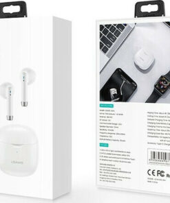 Alternative view of Usams IA04 Earbud Bluetooth Handsfree Ακουστικά με Θήκη Φόρτισης Λευκά