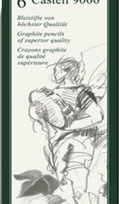 Alternative view of Faber-Castell Graphite Design 9000 Σετ 6 Μολύβια Πράσινα 119063