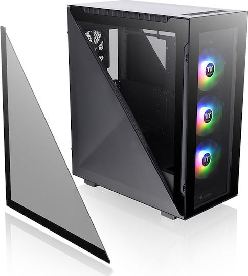 Thermaltake Divider 500 TG ARGB Gaming Midi Tower Κουτί Υπολογιστή με Πλαϊνό Παράθυρο Μαύρο - Image 3