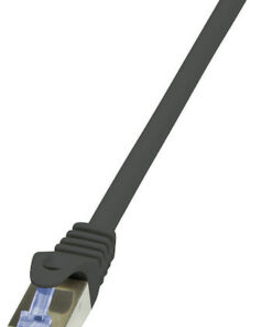 LogiLink S/FTP Cat.6a Καλώδιο Δικτύου Ethernet 2m Μαύρο 1τμχ CQ4053S