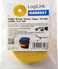LogiLink Velcro Δεματικό Καλωδίων Κίτρινο 1τμχ