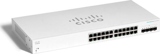 Cisco CBS220-24T Managed L2 Switch με 24 Θύρες Gigabit (1Gbps) Ethernet και 4 SFP Θύρες - Image 2