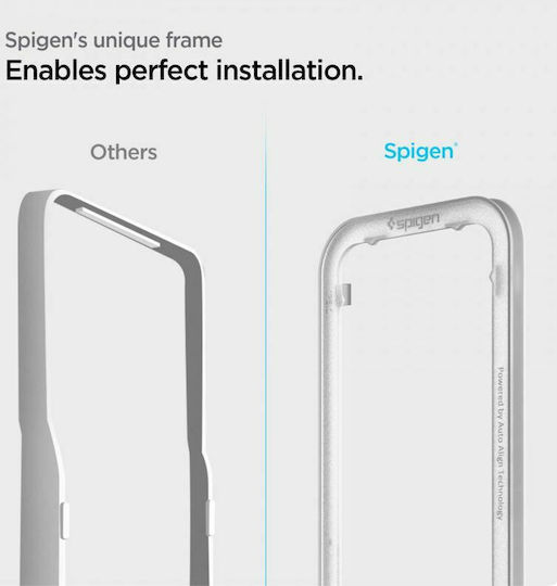 Spigen GLAS.tR ALIGNmaster 0.3mm Full Face Tempered Glass 2τμχ Μαύρο (iPhone 16e / 14 / 13 / 13 Pro) AGL03387 - Image 7