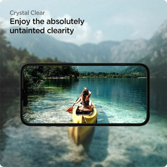 Spigen GLAS.tR ALIGNmaster 0.3mm Full Face Tempered Glass 2τμχ Μαύρο (iPhone 16e / 14 / 13 / 13 Pro) AGL03387 - Image 9