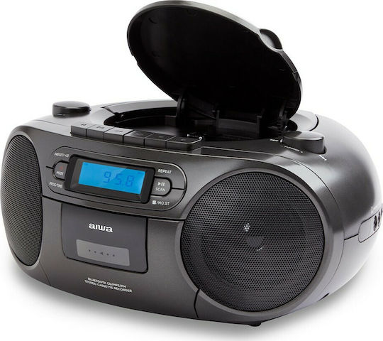 Aiwa Φορητό Ηχοσύστημα BBTC-550 BBTC-550BK με Bluetooth / CD / MP3 / USB / Κασετόφωνο / Ραδιόφωνο σε Μαύρο Χρώμα - Image 5