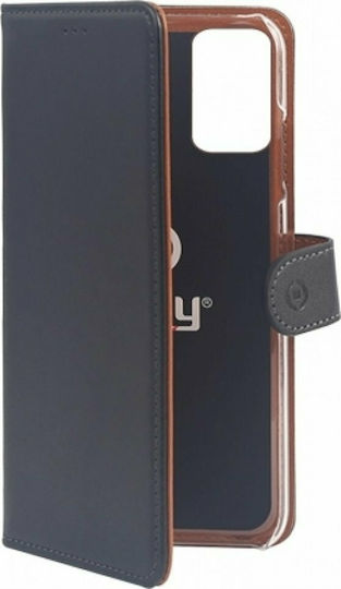 Celly Wally Book Δερματίνης Μαύρο (iPhone 13) WALLY1007