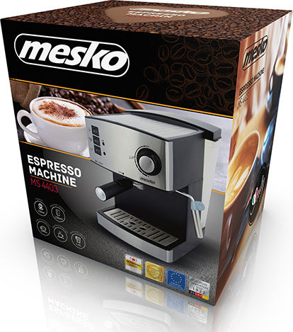Mesko MS 4403 Μηχανή Espresso 850W Πίεσης 15bar Ασημί - Image 6