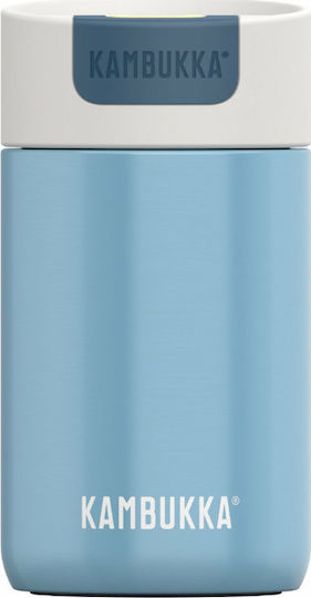 Kambukka Olympus Ποτήρι Θερμός Ανοξείδωτο BPA Free 300ml Silk Blue με Επιστόμιο 11-02015