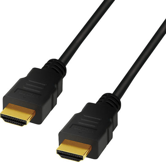 LogiLink HDMI 2.1 Cable HDMI male - HDMI male 1m Μαύρο (CH0077) - Image 2