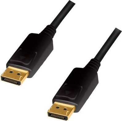 LogiLink Cable DisplayPort male - DisplayPort male 1m Μαύρο (CD0100) - Image 2