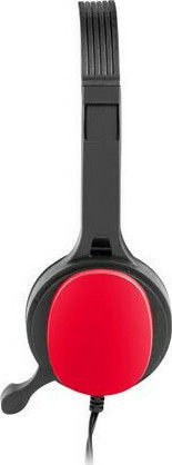 uGo USL-1222 On Ear Multimedia Ακουστικά με μικροφωνο και σύνδεση 3.5mm Jack σε Κόκκινο χρώμα - Image 3