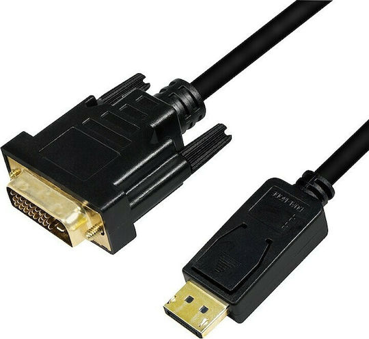 LogiLink Cable DVI-D male - DisplayPort male 1m Μαύρο (CV0130) - Image 2