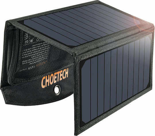 Choetech SC001 Αναδιπλούμενος Ηλιακός Φορτιστής Φορητών Συσκευών 19W 5V με σύνδεση USB (SC001) - Image 2
