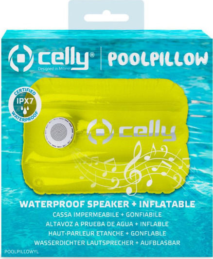 Celly Pool Αδιάβροχο Ηχείο Bluetooth 3W με Διάρκεια Μπαταρίας έως 4 ώρες Κίτρινο - Image 2