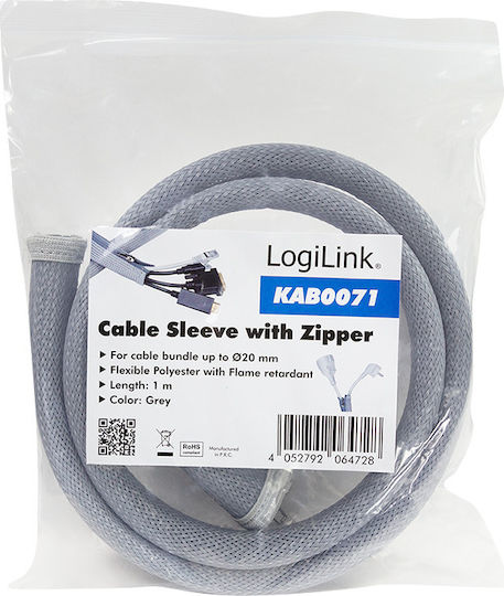 LogiLink Πλέγμα 30mm 1m Γκρι - Image 4