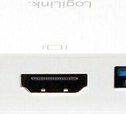 Alternative view of LogiLink USB-C Docking Station με HDMI 4K PD Λευκό (UA0258)