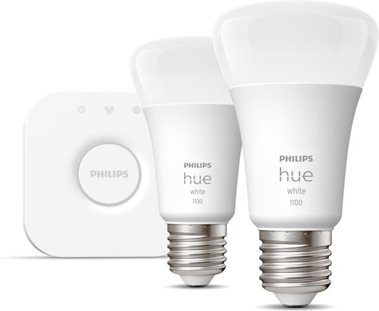 Philips Smart Λάμπες LED 9.5W για Ντουί E27 και Σχήμα A60 Θερμό Λευκό 1055lm Dimmable 2τμχ 929002469201 - Image 2