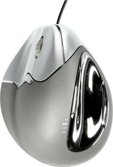 Evoluent VerticalMouse 4 Left Ενσύρματο Εργονομικό Ποντίκι για Αριστερόχειρες Γκρι - Image 6