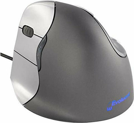 Evoluent VerticalMouse 4 Left Ενσύρματο Εργονομικό Ποντίκι για Αριστερόχειρες Γκρι - Image 8