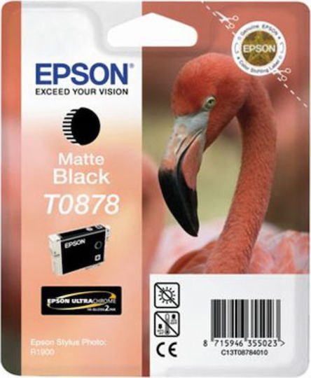 Epson T0878 Γνήσιο Μελάνι Εκτυπωτή InkJet Matte Μαύρο (C13T08784010 C13T08784020)