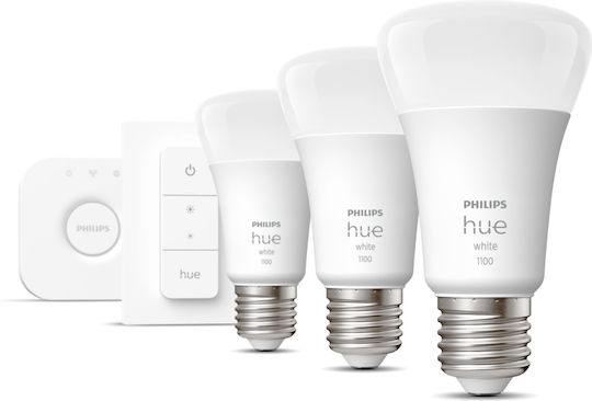 Philips Smart Λάμπες LED 9.5W για Ντουί E27 και Σχήμα A60 Θερμό Λευκό 1055lm Dimmable 3τμχ 929002469204 - Image 2