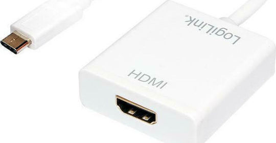 LogiLink Μετατροπέας USB-C male σε HDMI female Λευκό 1τμχ UA0236A - Image 3