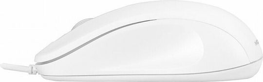 Modecom MC-M10 Ενσύρματο Ποντίκι Λευκό - Image 5