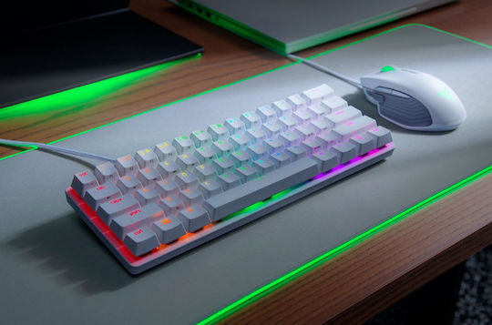 Razer Huntsman Mini Gaming Μηχανικό Πληκτρολόγιο 60% με Razer Clicky διακόπτες και RGB φωτισμό (Αγγλικό US) Λευκό - Image 5
