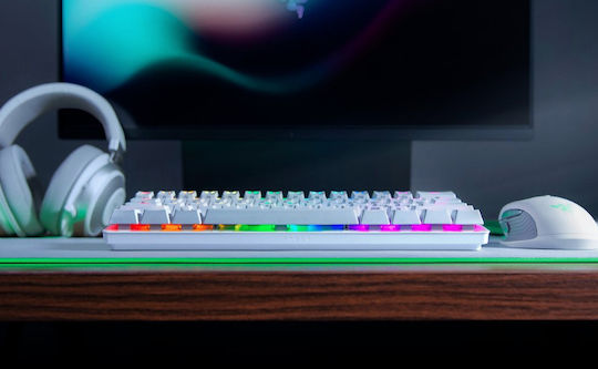 Razer Huntsman Mini Gaming Μηχανικό Πληκτρολόγιο 60% με Razer Clicky διακόπτες και RGB φωτισμό (Αγγλικό US) Λευκό - Image 6