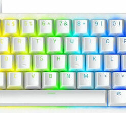 Razer Huntsman Mini Gaming Μηχανικό Πληκτρολόγιο 60% με Razer Linear διακόπτες και RGB φωτισμό (Αγγλικό US) Λευκό