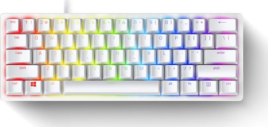Razer Huntsman Mini Gaming Μηχανικό Πληκτρολόγιο 60% με Razer Linear διακόπτες και RGB φωτισμό (Αγγλικό US) Λευκό - Image 4