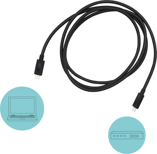i-tec Thunderbolt 3 Cable 100W Μαύρο 1.5m (TB3CBL150CM) - Image 3