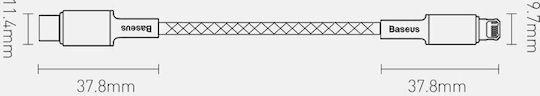 Baseus High Density Braided USB-C to Lightning Cable 20W Μαύρο 2m (CATLGD-A01) - Image 12