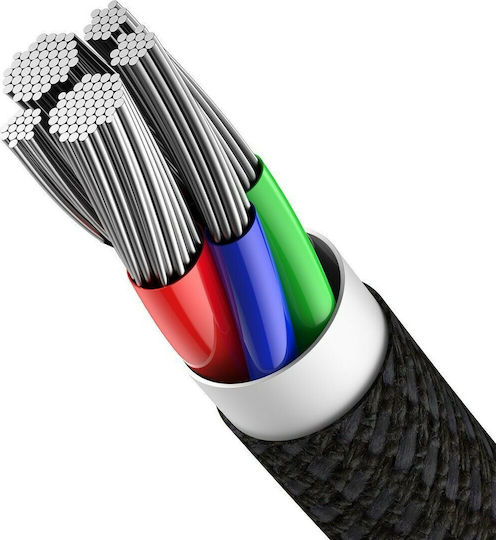 Baseus High Density Braided USB-C to Lightning Cable 20W Μαύρο 2m (CATLGD-A01) - Image 7