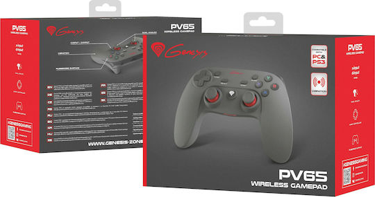 Genesis PV65 Ασύρματο Gamepad για PC / PS3 Μαύρο - Image 7