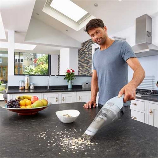 Black & Decker NVC215W Επαναφορτιζόμενο Σκουπάκι Χειρός 7.2V Ασημί - Image 8